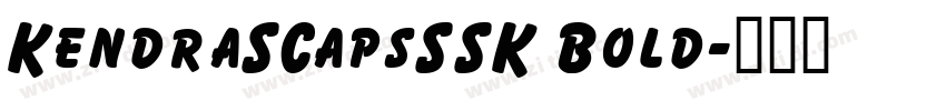 KendraSCapsSSK Bold字体转换